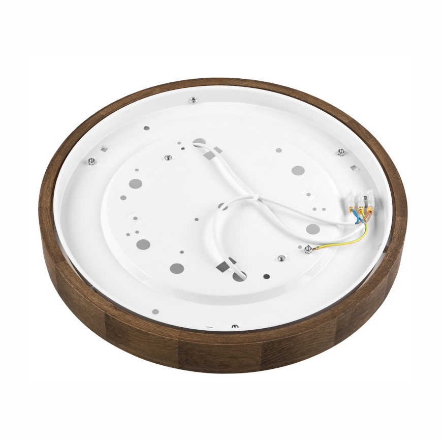 Brilagi - LED таванно осветително тяло CARVALHO SLIM 2xE27/15W/230V дъб/орех, диаметър 37 см