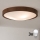 Brilagi - LED таванно осветително тяло CARVALHO SLIM 3xE27/15W/230V, дъб/орех, Ø 47 см