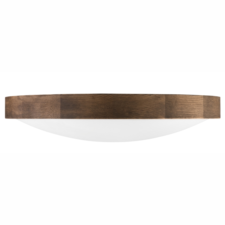 Brilagi - LED таванно осветително тяло CARVALHO SLIM 3xE27/15W/230V, дъб/орех, Ø 47 см