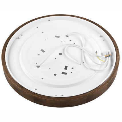 Brilagi - LED таванно осветително тяло CARVALHO SLIM 3xE27/15W/230V, дъб/орех, Ø 47 см