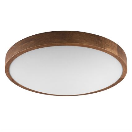 Brilagi - LED таванно осветително тяло CARVALHO SLIM 3xE27/45W/230V дъб череша Ø 47 см