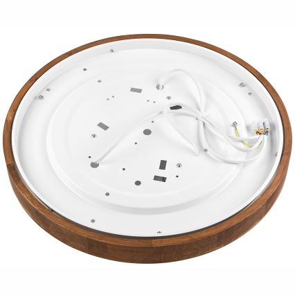Brilagi - LED таванно осветително тяло CARVALHO SLIM 3xE27/45W/230V дъб череша Ø 47 см