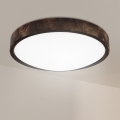Brilagi - LED таванно осветително тяло CARVALHO SLIM SMOKEY LED/36W/230V, цвят дъб, Ø 37,5 см