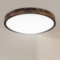Brilagi - LED таванно осветително тяло CARVALHO SLIM SMOKEY LED/36W/230V дъб, диаметър 47,5 см