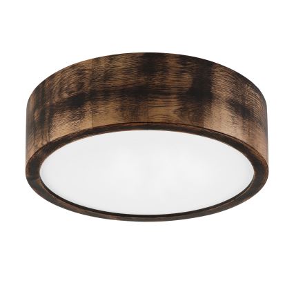 Brilagi - LED таванно осветително тяло CARVALHO SMOKEY LED/20W/230V, дъб, Ø 27,5 см
