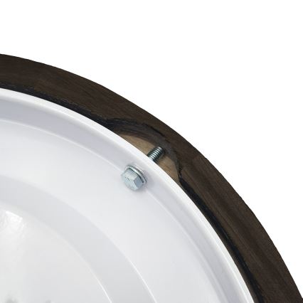 Brilagi - LED таванно осветително тяло CARVALHO SMOKEY LED/20W/230V, дъб, Ø 27,5 см
