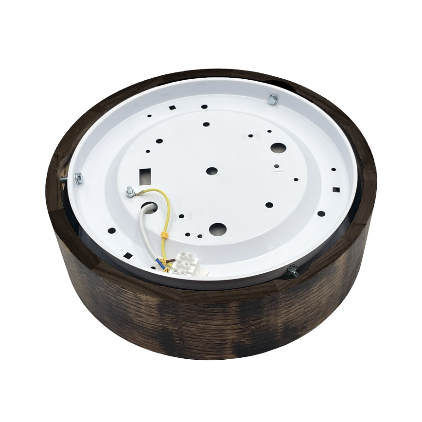 Brilagi - LED таванно осветително тяло CARVALHO SMOKEY LED/20W/230V, дъб, Ø 27,5 см