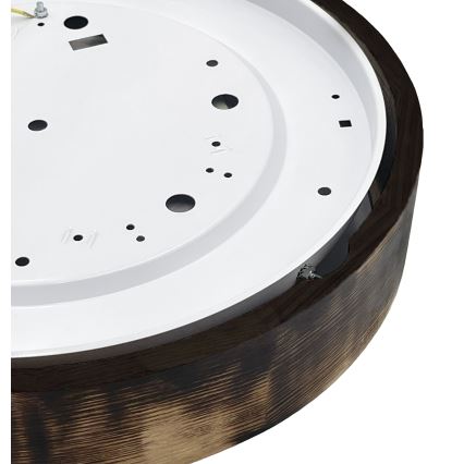 Brilagi - LED таванно осветително тяло CARVALHO SMOKEY LED/36W/230V, дъб, диам. 47,5 см