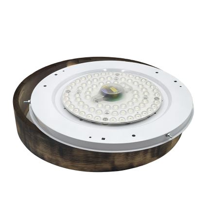 Brilagi - LED таванно осветително тяло CARVALHO SMOKEY LED/36W/230V, дъб, диам. 47,5 см