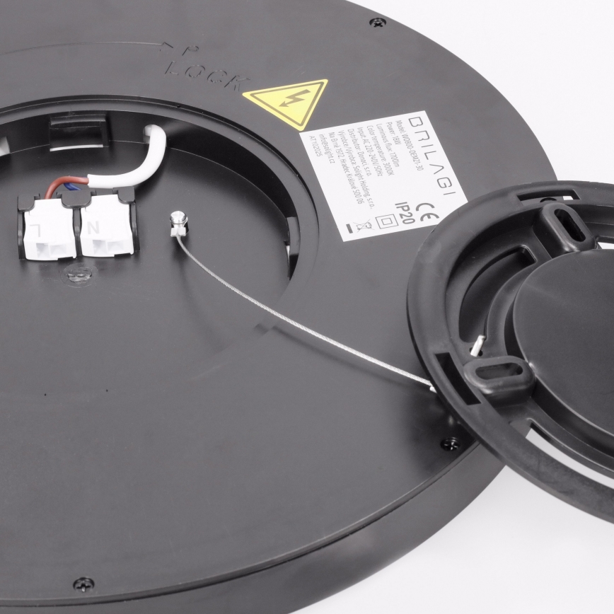 Brilagi - LED таванно осветително тяло ESTELA LED/18W/230V Ø 30 см, черно