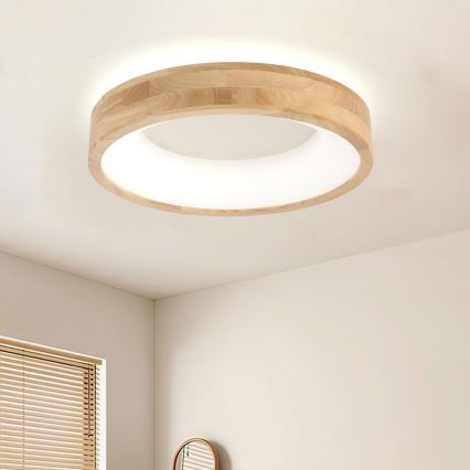 Brilagi - LED таванно осветително тяло FALCON WOOD LED/30W/230V 3000/4000/6000K Ø 45 cm дърво