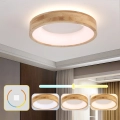 Brilagi - LED таванно осветително тяло FALCON WOOD LED/30W/230V 3000/4000/6000K Ø 45 cm дърво