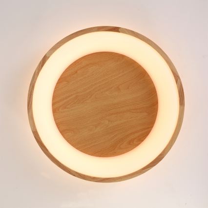 Brilagi - LED таванно осветително тяло FALCON WOOD LED/40W/230V 3000/4000/6000K диаметър 60 см, дървено