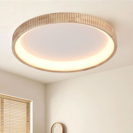 Brilagi - LED плафон FALCON WOOD MODERN LED/60W/230V 3000/4000/6000K Ø 80 см, дървен