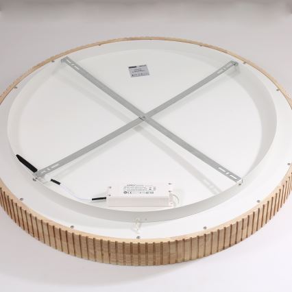 Brilagi - LED плафон FALCON WOOD MODERN LED/60W/230V 3000/4000/6000K Ø 80 см, дървен