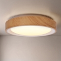 BRILAGI - LED таванно осветително тяло FLOCO LED/24W/230V Ø 30 cm дървесен декор/бял