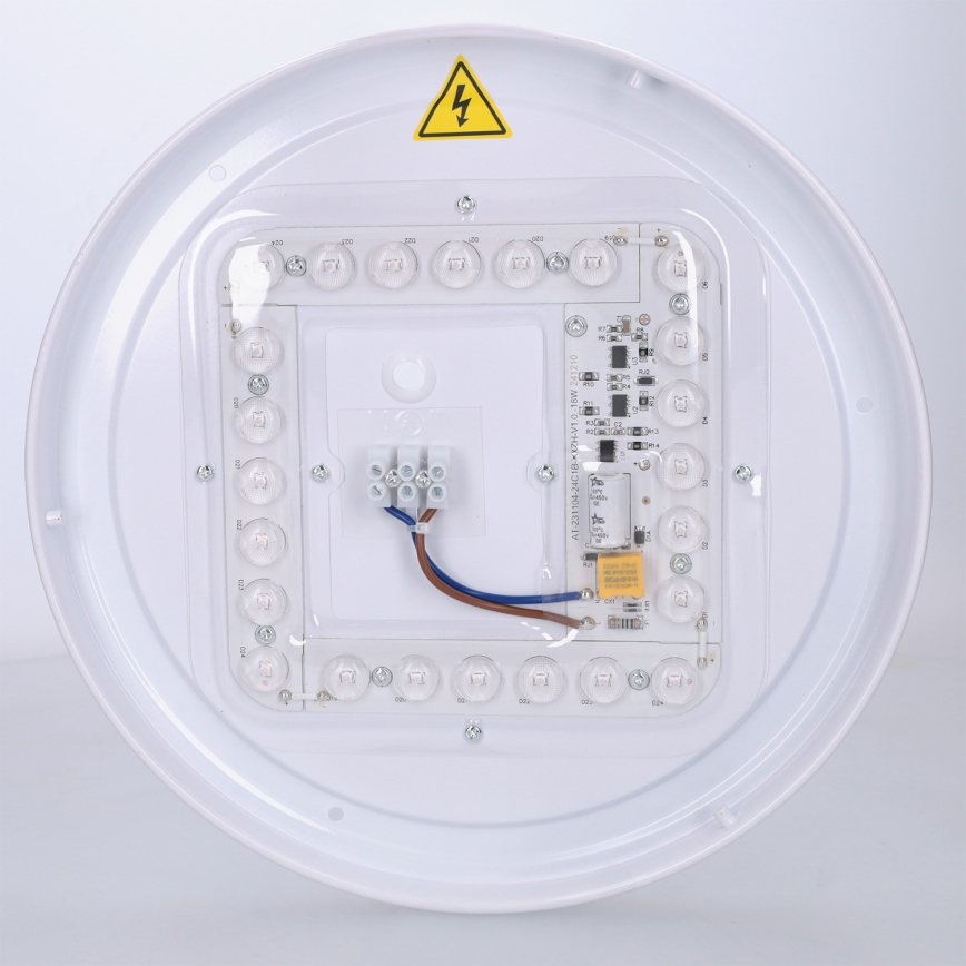 Brilagi - LED таванно осветително тяло FLOCO LED/24W/230V Ø 30 cm дървесен декор/бял