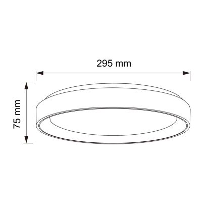 Brilagi - LED таванно осветително тяло FLOCO LED/24W/230V Ø 30 cm дървесен декор/бял