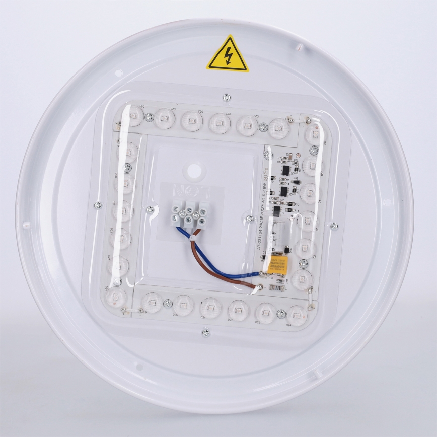 Brilagi - LED таванен плафон FLOCO LED/24W/230V диам. 30 см дървесен декор/черен