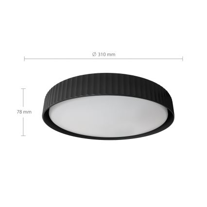 Brilagi - LED таванно осветително тяло LUCIA LED/24W/230V диаметър 31 см черно