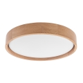 Brilagi - LED таванно осветително тяло MANAROLA SIMPLE LED/24W/230V 3000K дъб пр. 41 см