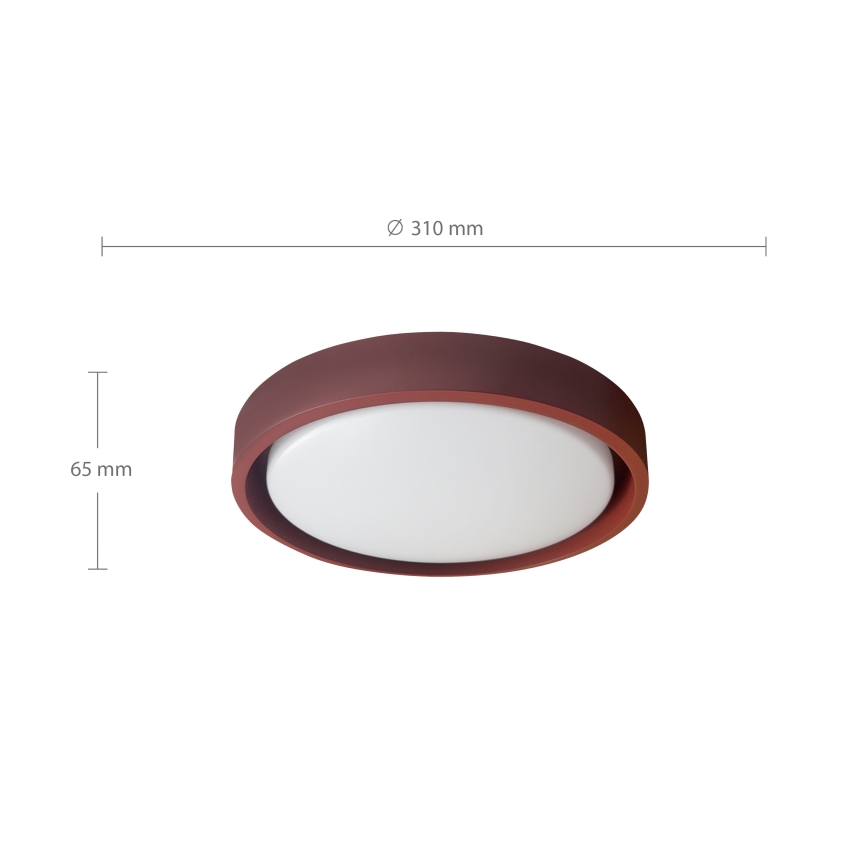 Brilagi - LED таванно осветително тяло MATTEO LED/24W/230V Ø 31 см червено
