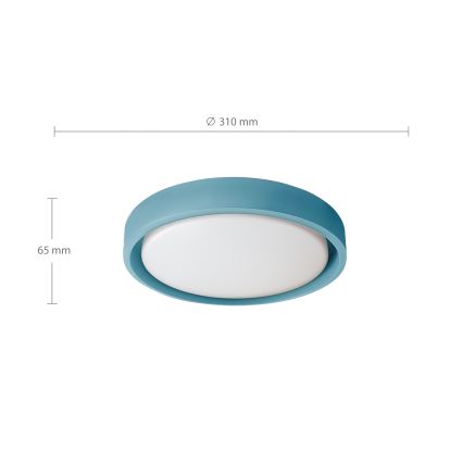 Brilagi - LED таванно осветително тяло MATTEO LED/24W/230V Ø 31 см тюркоазено
