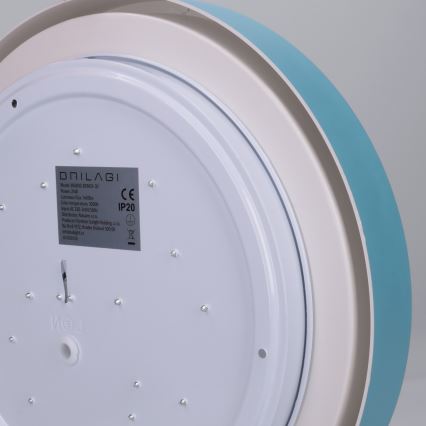 Brilagi - LED таванно осветително тяло MATTEO LED/24W/230V Ø 31 см тюркоазено