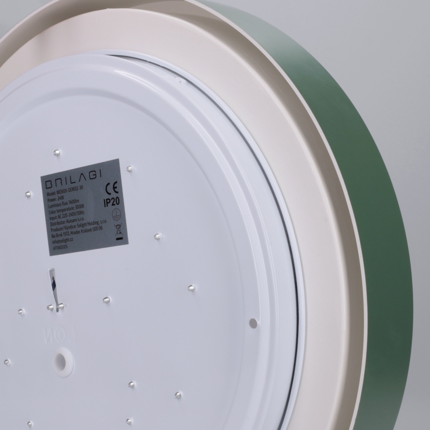 Brilagi - LED таванно осветително тяло MATTEO LED/24W/230V Ø 31 см зелено