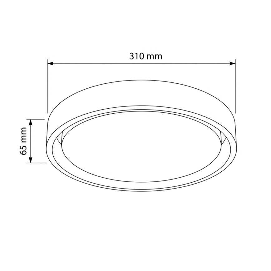 Brilagi - LED таванно осветително тяло MATTEO LED/24W/230V Ø 31 см зелено