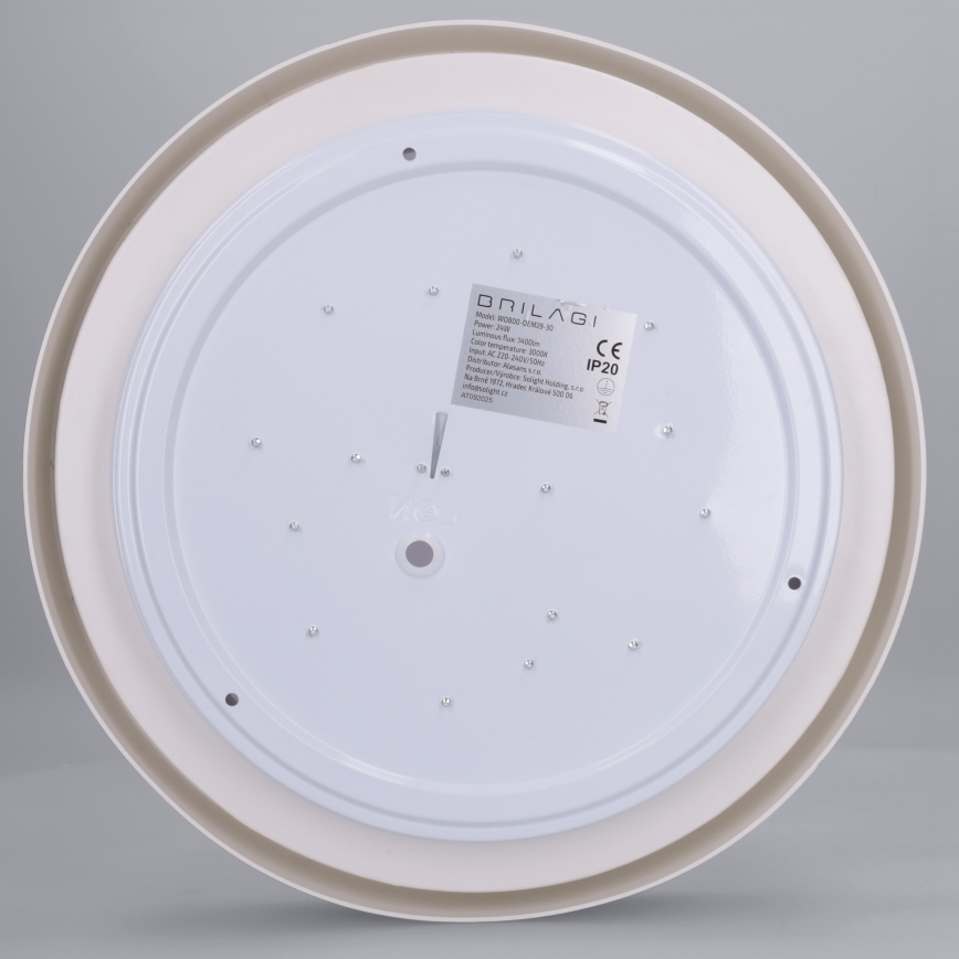 Brilagi - LED таванно осветително тяло MATTEO LED/24W/230V Ø31 см черно