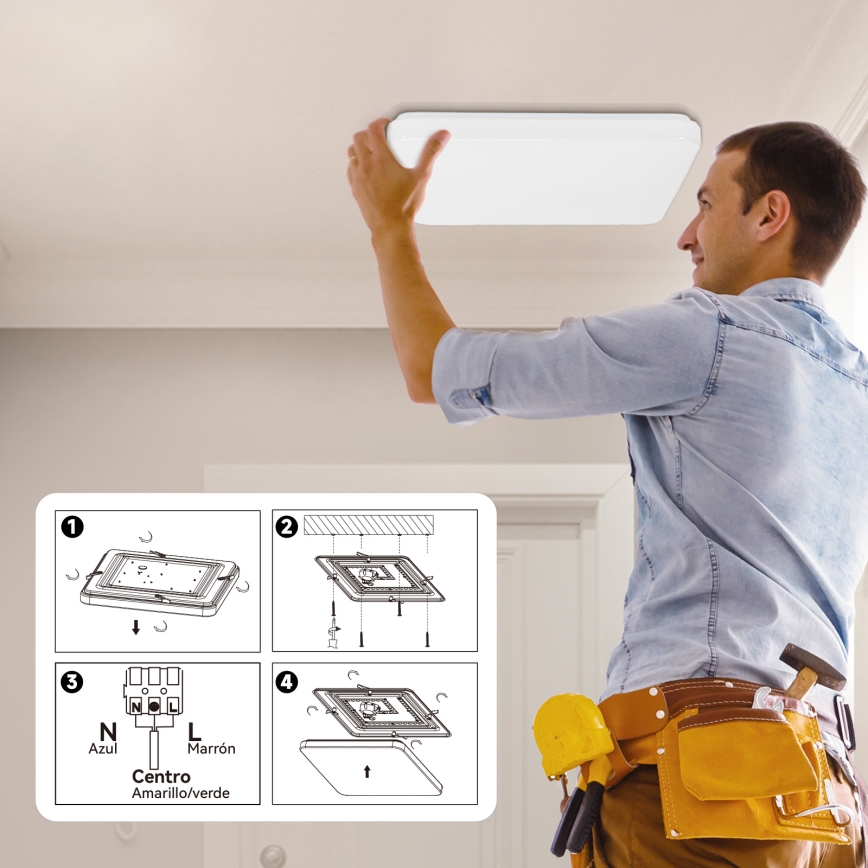 Brilagi - LED таванно осветително тяло MILKY WAY LED/24W/230V 3000K 37x37 см