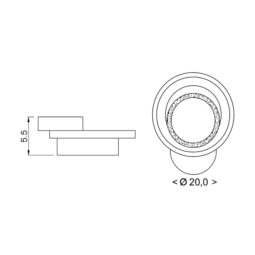 BRILAGI - LED Таванно осветително тяло MODERN MINI LED/22W/230V 3000/4000/6000K