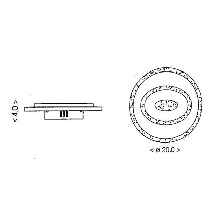 Brilagi - LED таванно осветително тяло MODERN MINI LED/26W/230V 3000/4000/6000K