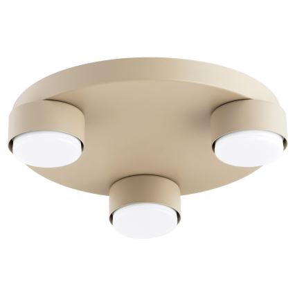 Brilagi - LED таванно осветително тяло MONO 3xGX53/30W/230V, диаметър 30 см, бежово