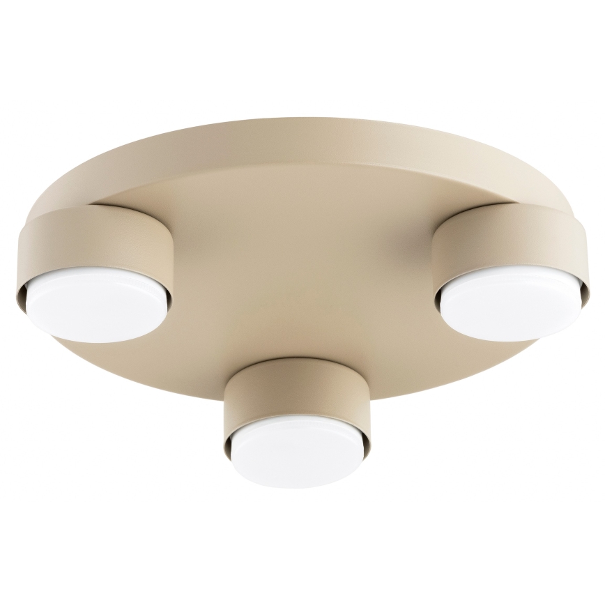 Brilagi - LED таванно осветително тяло MONO 3xGX53/30W/230V, диаметър 30 см, бежово