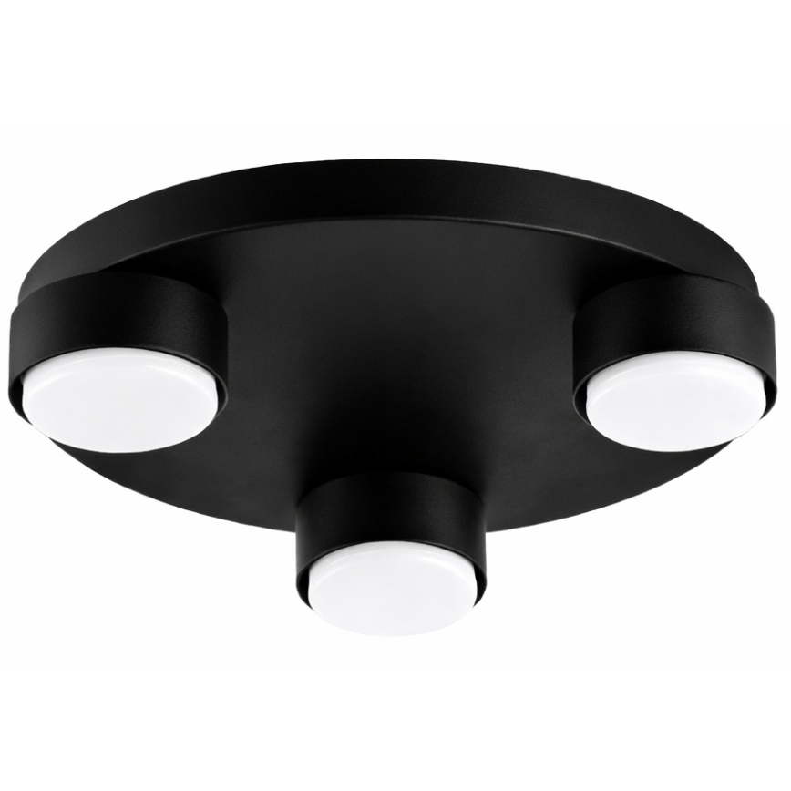 Brilagi - LED таванно осветително тяло MONO 3xGX53/30W/230V, диаметър 30 см, черно