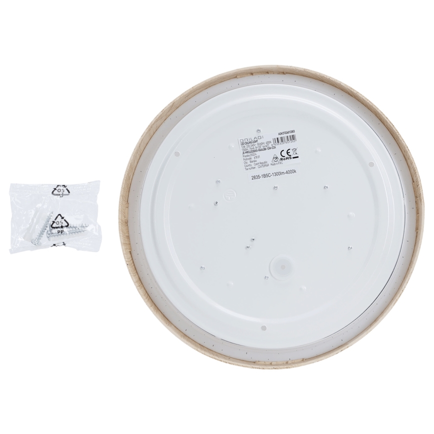 Brilagi - LED таванно осветително тяло NATURA LED/12W/230V 3000K диаметър 26,3 cm