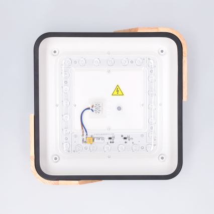 Brilagi - LED таванно осветително тяло PILANA LED/24W/230V дъб/черен 32x32 см