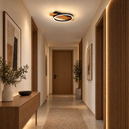 BRILAGI - LED таванно осветително тяло PLANK LED/16W/230V 4000K 30x40 cm дърво