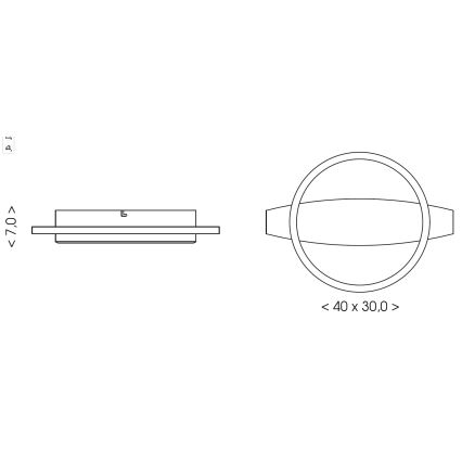 Brilagi - LED таванно осветително тяло PLANK LED/16W/230V 4000K 30x40 cm дърво