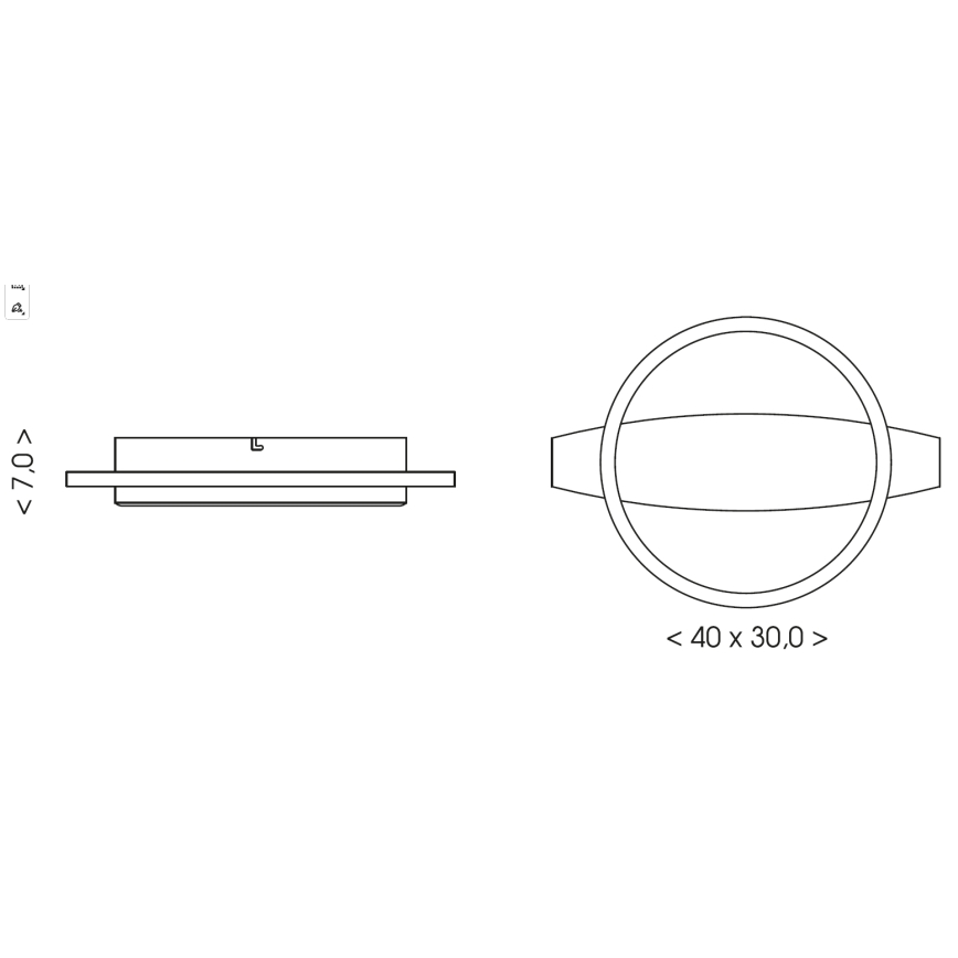 Brilagi - LED таванно осветително тяло PLANK LED/16W/230V 4000K 30x40 cm дърво