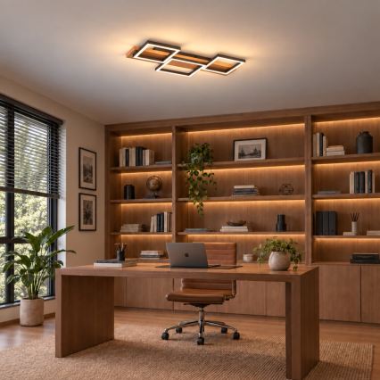 BRILAGI - LED таванно осветително тяло PLANK LED/30W/230V 4000K 34,5x65 cm дърво
