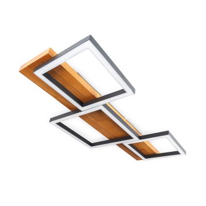 BRILAGI - LED таванно осветително тяло PLANK LED/30W/230V 4000K 34,5x65 cm дърво