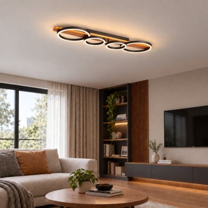 BRILAGI - LED таванно осветително тяло PLANK LED/35W/230V 4000K 30x100 cm дървено