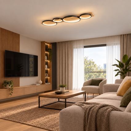 BRILAGI - LED таванно осветително тяло PLANK LED/38W/230V 4000K 40x120 cm дърво
