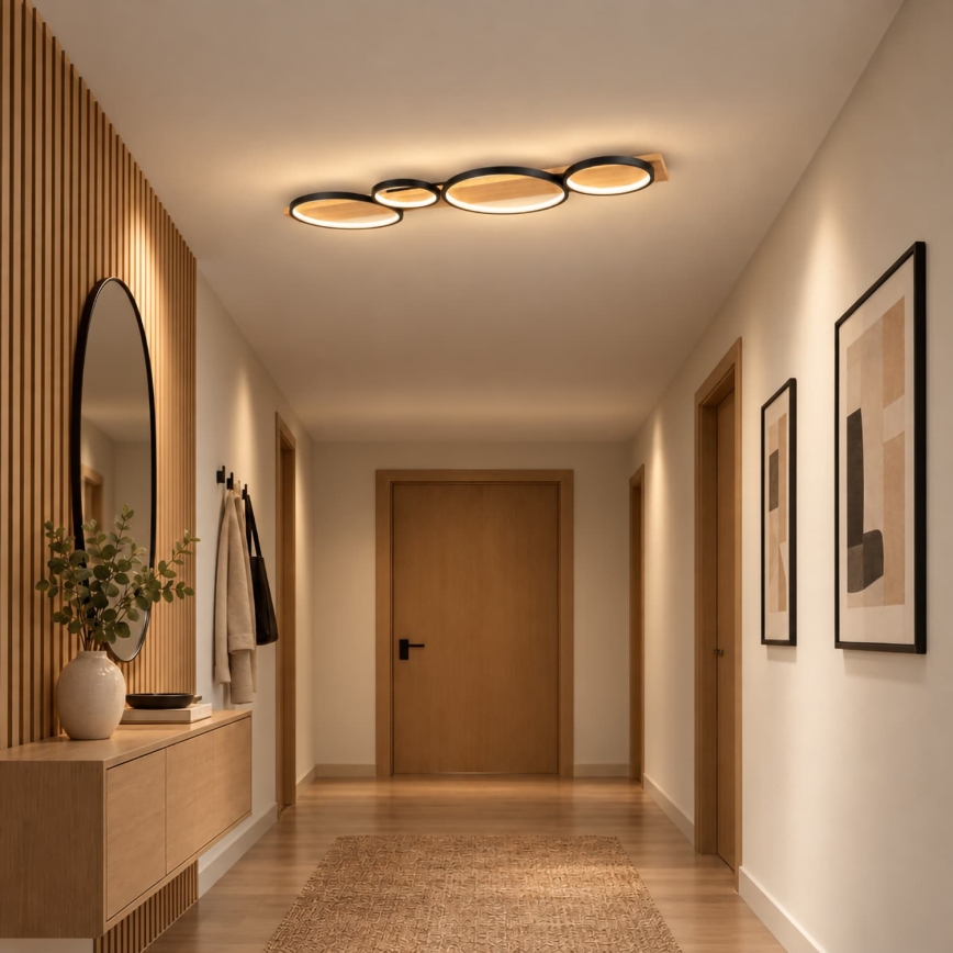 BRILAGI - LED таванно осветително тяло PLANK LED/38W/230V 4000K 40x120 cm дърво
