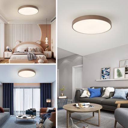 Brilagi - LED таванно осветително тяло POOL LED/60W/230V 3000/4000/6000K Ø 60 см кафяво