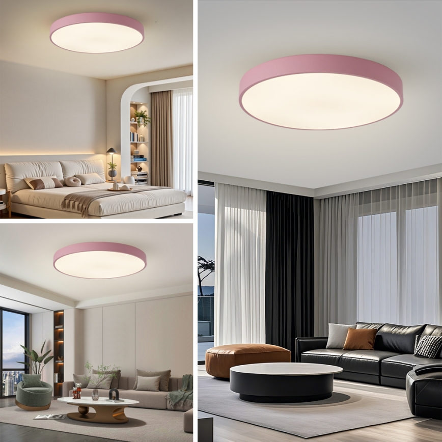 Brilagi - LED таванно осветително тяло POOL LED/100W/230V 3000/4000/6000K Ø 80 cm розово