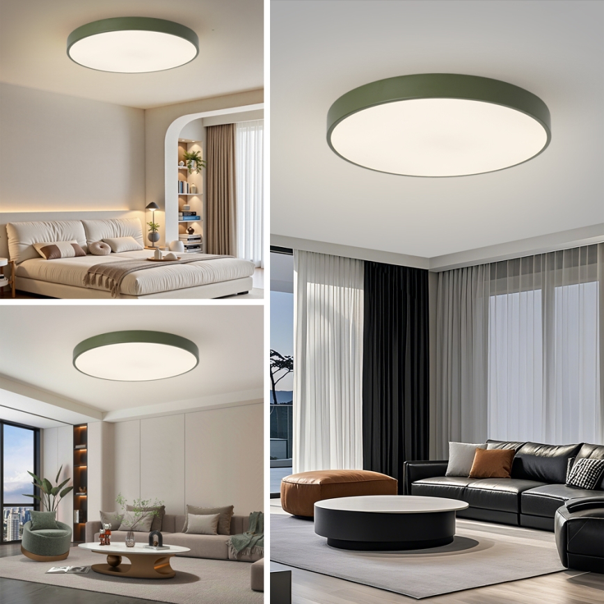 Brilagi - LED плафон POOL LED/100W/230V 3000/4000/6000K Ø 80 см зелен